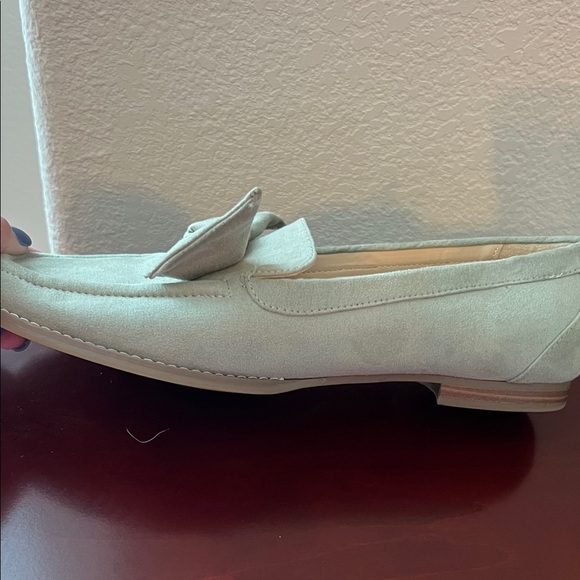 Bandolino Anella 2 Sage Green Faux Suede Bow Loafers Women’s 10 M - Picture 14 of 14
